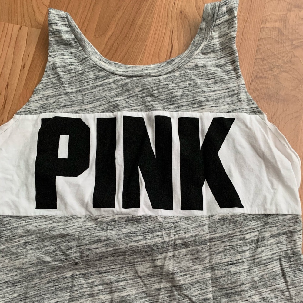 Black, Grey, and White PINK Tank Top!